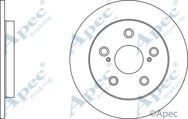 APEC BRAKING stabdžių diskas DSK2774